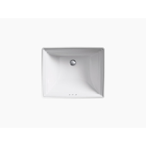 K23390,96 Kohler Memoirs® Vitreous China Rectangular Undermount Bathroom Sink with Overflow